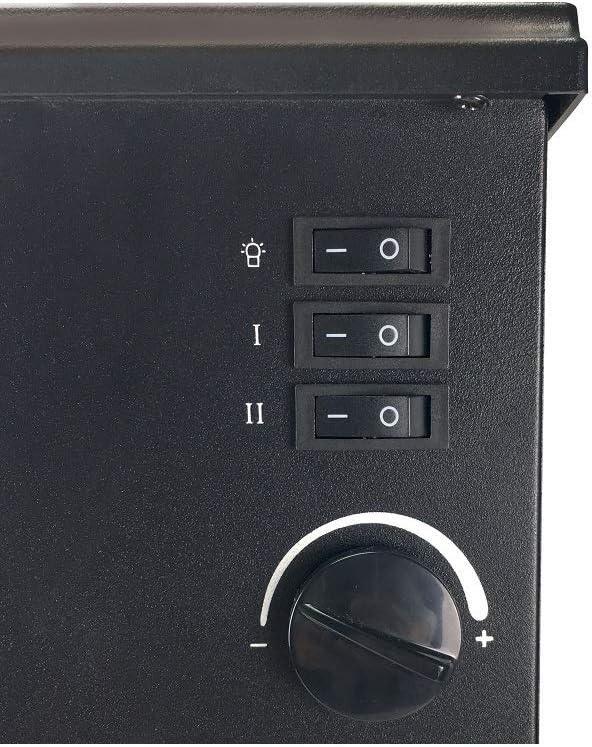 Beper RI.504 - Klassieke Elektrische Stalen Kachel met Gietijzer Look - 1950W - cinewallkopen.be