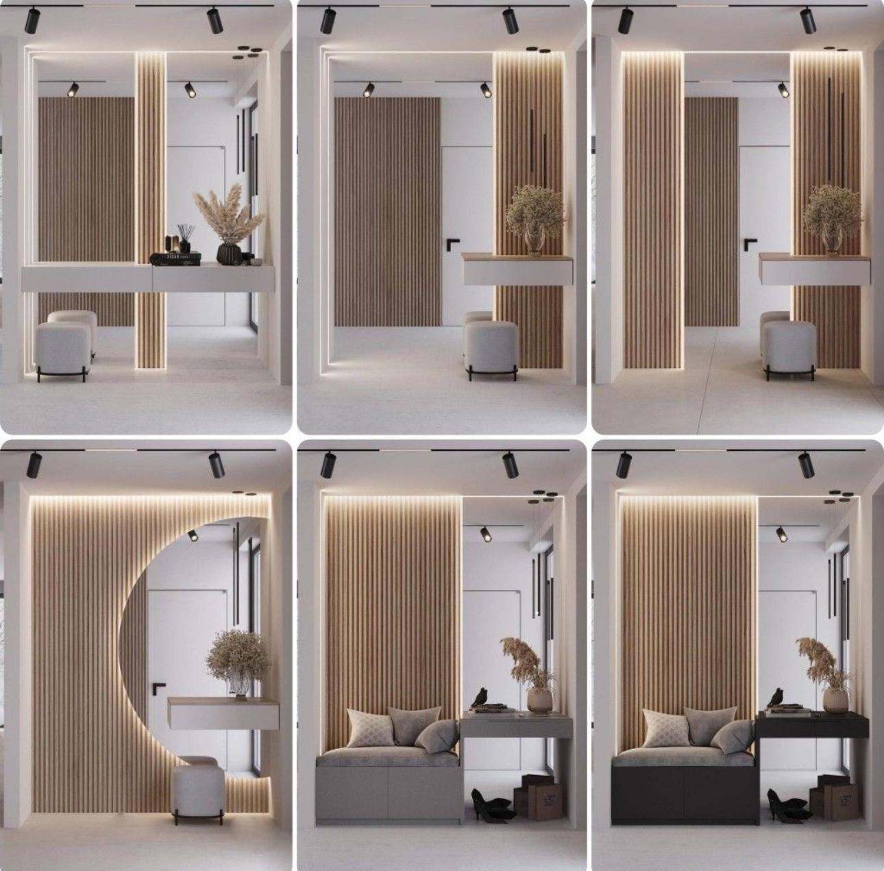 Entry SlatWall LED Bench – Halmeubel met Spiegel - cinewallkopen.be