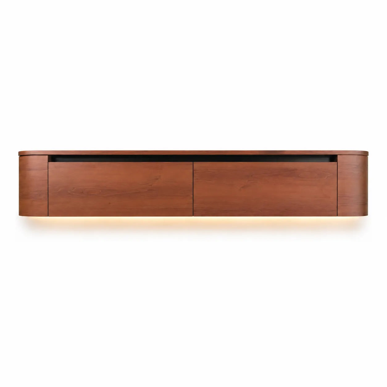 TV Unit - Japandi Oval 182cm - Bronze Oak