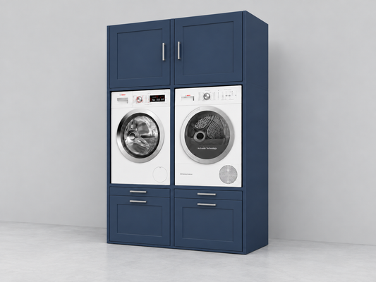 Wasmachine kast betonlook voor wasmachine en droogkast